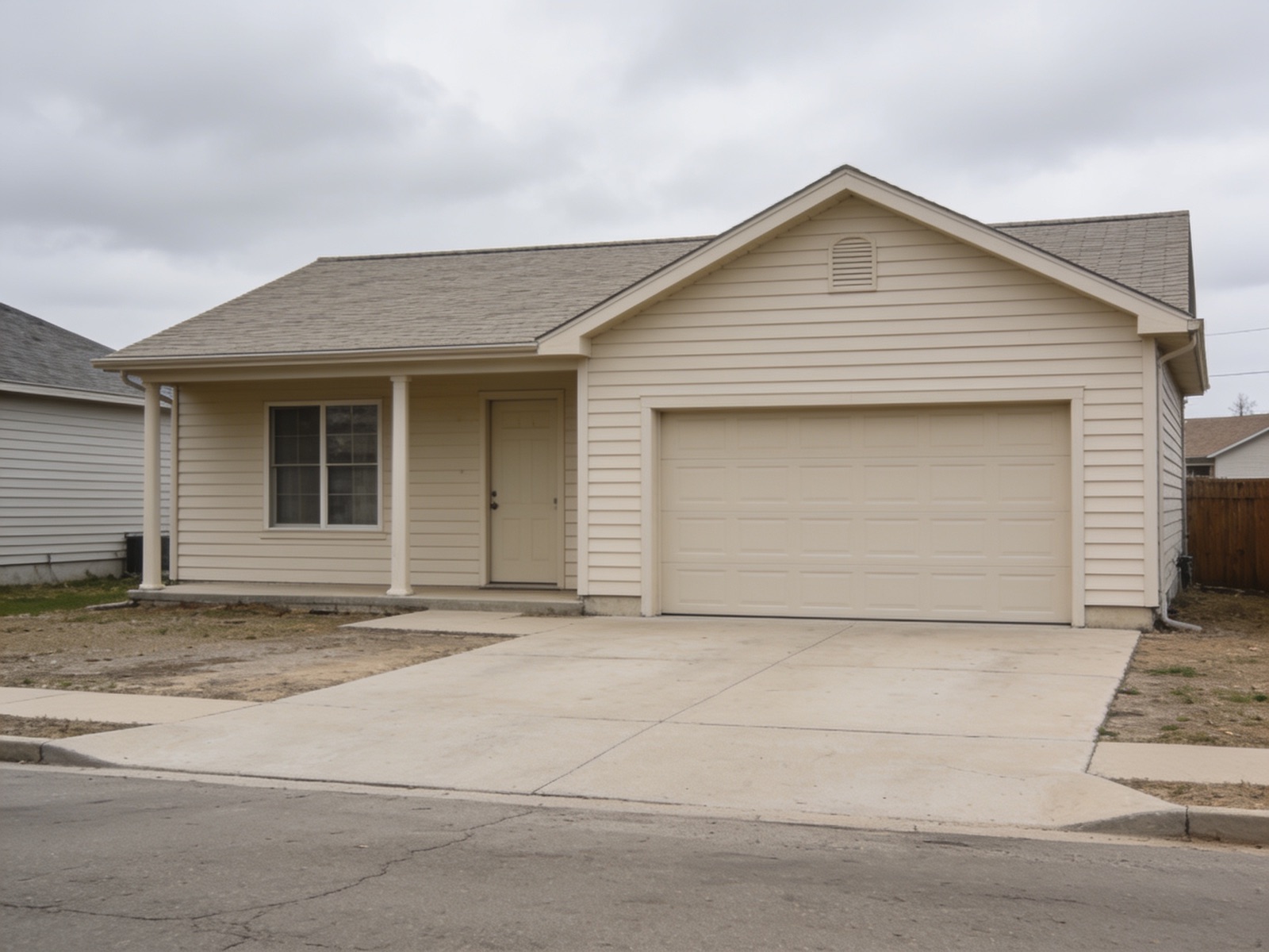 A traditional suburban home